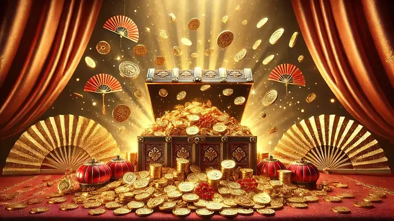 Reel slot digital dengan deretan simbol permainan